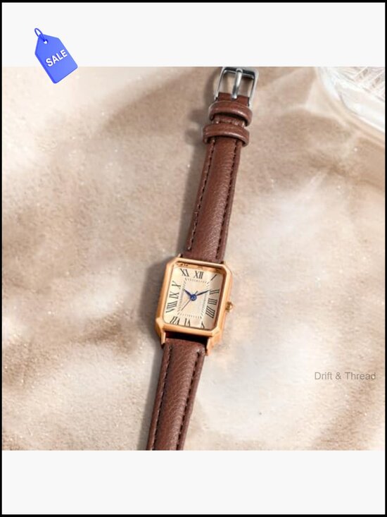 Elegant Vintage Rectangle Quartz Wrist Watch for Women main image 6